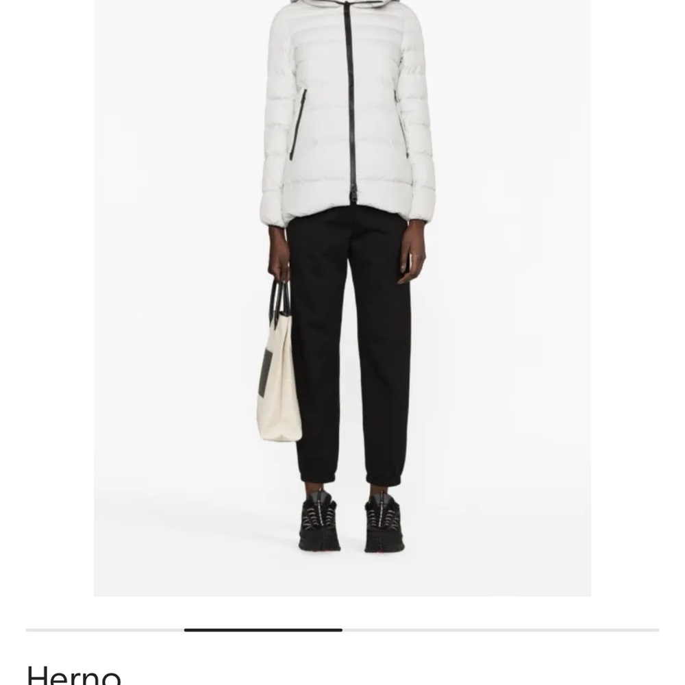 Moncler White Puffer Jacket